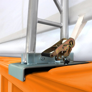 Abri de stockage pour conteneurs à double structure en arche, 20ft 40ft, pour chariots élévateurs, tracteurs et machines, taille personnalisée, avec bâche en PVC 650gsm, type abri de voiture - Product Image 5