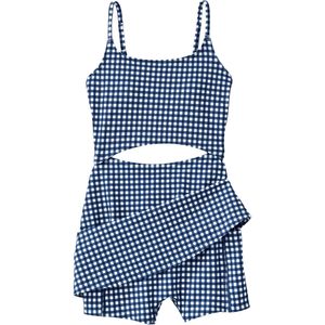 Traje de baño de una pieza elástico con cuello cuadrado y recortes FOXA para mujer - Product Image 4