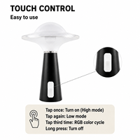 Veilleuse LED rechargeable à intensité variable avec lumière blanc chaud CRI 80, batterie incluse pour chambre à coucher