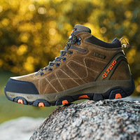 Bottes d'hiver imperméables professionnelles unisexes, chaussures de randonnée en daim à tige haute, antidérapantes, bottes de montagne pour l'extérieur, OEM/ODM