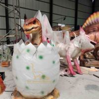 Décoration de fête sur le thème des dinosaures, jouet dinosaure robotique animatronique pour prendre des photos