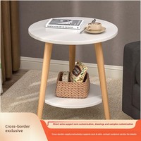 Petite table basse en bois, table d'appoint mobile pour canapé, table de chevet, utilisation domestique, design minimaliste moderne, étagère de rangement pour appartements, accent décoratif