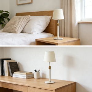 Lámpara de Mesa Decorativa Nórdica para Estudio, Dormitorio, Restaurante Moderno, LED de Lujo, Inalámbrica, Recargable por USB, Táctil - Product Image 2