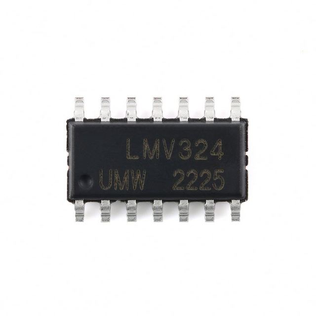 LMV324IDR SOP-14 Quad Low Power Rail-to-Rail Operational Amplifier Chip