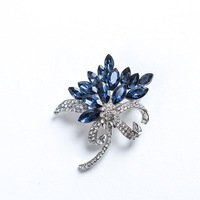 Broche Orchidée Exquise Transfrontalière Tendance, Bouquet de Bauhinia en Strass et Cristal, Accessoires de Corsage pour Vêtements, Direct Usine