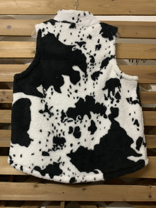 Chaleco de Moda de Invierno para Mujer de Alta Calidad con Estampado de Vaca, <span class=keywords><strong>Sin</strong></span> Mangas, Casual, de Felpa, con Cremallera, para Otoño - Product Image 2