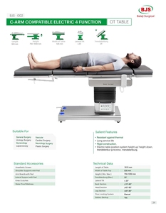Table d'opération électrique à 4 fonctions compatible avec le bras C à forte demande pour l'hôpital disponible à un prix bon marché pour l'exportation en vrac - Product Image 2