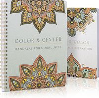 Livre de coloriage imprimé anti-stress pour adultes, thème Halloween, livre de gribouillis à reliure spirale, jeu de société, divertissement relaxant, loisirs décontractés