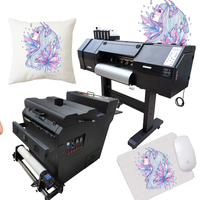 Printer DTF 60cm Promo Panas dengan Sistem Pengeluaran Bubuk Otomatis XP600 Mesin Cetak Printer DTF A3 UV Flatbed