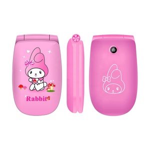 โทรศัพท์มือถือเด็กแบบฝาพับ รุ่น DOOV W11 ดีไซน์คลาสสิกเปิดปิดแบบฝาพับ ลายการ์ตูนกระต่ายน่ารัก รองรับ GSM Quad Band ขนาดเล็กกะทัดรัด - Product Image 4