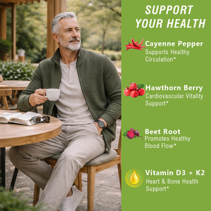 Gotas líquidas de alta calidad de pimienta de Cayena, espino, remolacha, cúrcuma, vitamina K2+D3 para el apoyo inmunológico, energía y antioxidantes. - Product Image 4