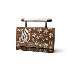 Élégante Pochette de Soirée Faite Main en Nacre Incrustée, Sac à Main de Luxe pour Femme - Product Image 1