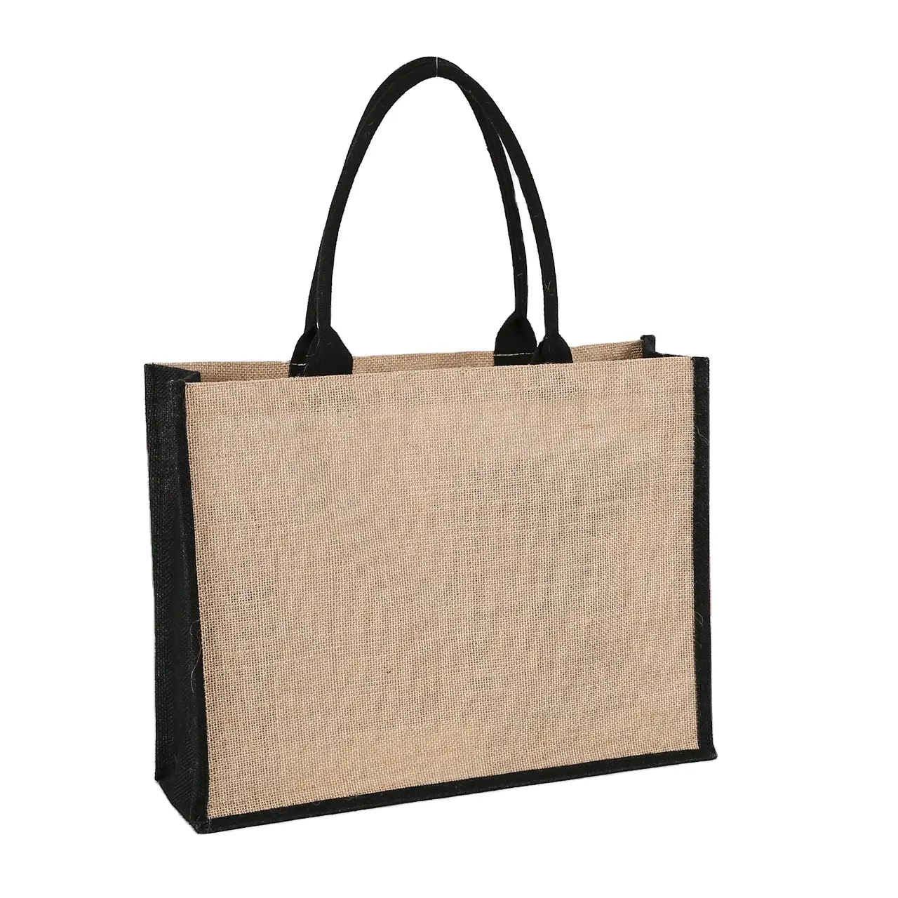 Logo personalizzato stampato impermeabile organici tela di canapa iuta regalo sacchetto di tote