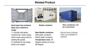 Livraison rapide Conteneur neuf/d'occasion à vendre au port de Chine 20FT 40HQ en stock Conteneur de fret <span class=keywords><strong>sec</strong></span> maritime Conteneur d'expédition maritime - Product Image 5