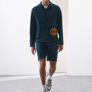 Manteau personnalisé de haute qualité poches de couleur polaire Botton up veste décontracté <span class=keywords><strong>Sherpa</strong></span> pur coton gaufré coton <span class=keywords><strong>surchemise</strong></span> - Product Image 4