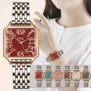 New Style Fashion Elegant Girls Hand Watch Square Quartz Fancy Ladies Wrist Watches For Women