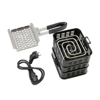 Plaque chauffante électrique portable, allume-charbon rapide, plaque de cuisson électrique en acier pour barbecue, camping en plein air