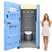 Cabine de toilettes sèche portable sans chasse d'eau pour chantier, événement, camping et espaces publics