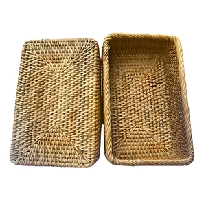 Caja de almacenamiento de ratán de bambú funcional y estética más vendida, decoración del hogar con servicio OEM/ODM disponible - Product Image 2