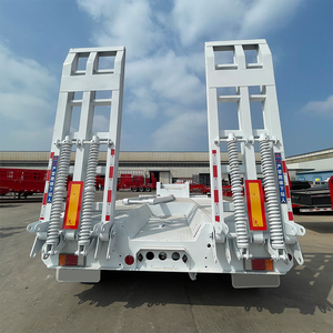 Semi-remorque à plateau surbaissé en acier Fengniao à 3 essieux pour le transport d'équipements lourds, haute capacité (1001-2000 kg), remorque de 12,5 x 2,5 x 1,5 m - Product Image 3
