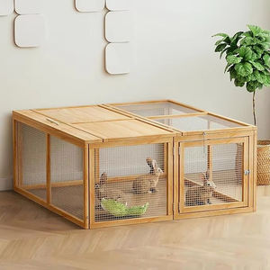 <span class=keywords><strong>Cages</strong></span> pour animaux de compagnie en bois pliables fermeture à bouton pression à la mode pour chiens lapins poulets perroquets canards Pigeons - Product Image 1