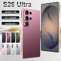 Nuevo Smartphone S26 Ultra 5G, 16GB de RAM, 1TB de Almacenamiento, Pantalla HD de 7.3 Pulgadas, Procesador Deca Core, Teléfonos Móviles con Doble SIM