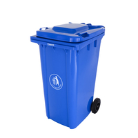 Poubelle d'extérieur poubelle en polyéthylène 240litres avec roues