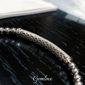 Pulsera de motocicleta de diamantes cultivados en laboratorio de 14K/18K Gold 1.955CT, ajuste de bisel de 10,62G 3mm, joyería de lujo unisex certificada IGI - Product Image 6