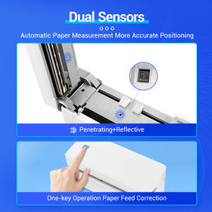 Impresora de etiquetas térmicas de escritorio, dispositivo de impresión de 110mm de ancho, 150 mm/s, marcador de etiquetas USB, precio de Waybill, etiqueta adhesiva, código de barras, 4x6 - Product Image 5