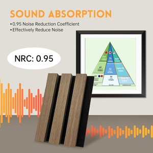 Venta caliente Paneles acústicos <span class=keywords><strong>interiores</strong></span> <span class=keywords><strong>Mejor</strong></span> precio Panel <span class=keywords><strong>acústico</strong></span> de poliéster Listón <span class=keywords><strong>acústico</strong></span> de madera Paneles de pared de madera para pared y techo - Product Image 3