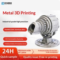 Service d'impression 3D métallique haute précision par SLM, usinage CNC personnalisé, prototypage rapide, pièces d'échantillon, coques