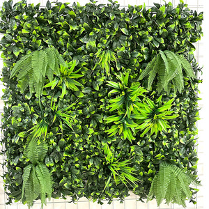 Ruopei <span class=keywords><strong>Shein</strong></span> - Panel de Pared de Hojas de Plástico para Decoración del <span class=keywords><strong>Hogar</strong></span>, Panel Verde Artificial, Seto de Boj, Césped Artificial - Product Image 6