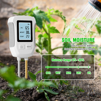 Détecteur d'humidité du sol, de pH et de luminosité du sol 3 en 1 avec écran LCD rétroéclairé pour les plantes et les fleurs de jardin