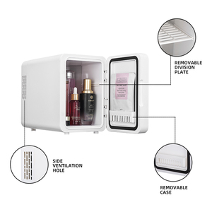 <span class=keywords><strong>Mini</strong></span> réfrigérateur électrique portable personnalisé de 4 L, petit réfrigérateur en plastique pour la maison, le dortoir, la voiture, utilisation compatible - Product Image 3