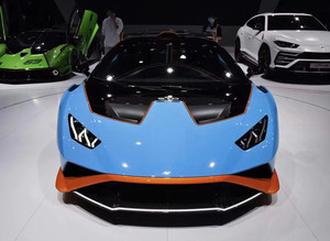 Nuovo Labbro <span class=keywords><strong>Superiore</strong></span> Anteriore in Fibra di Carbonio Stile OEM per Modifica e Sostituzione Huracan STO - Product Image 2
