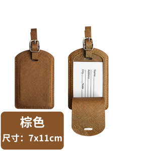 Targhetta per bagagli in finta pelle porta biglietti da visita per viaggi in molte opzioni di colore - Product Image 4