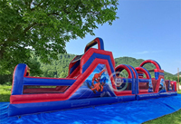 Parcours d'obstacles gonflable sur le thème de Spiderman, jouets d'obstacles pour enfants, Spiderman gonflable