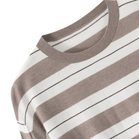 Pull-over en tricot rayé en mélange de laine pour femme, simple, polyvalent, à capuche, ample et doux, vente en gros