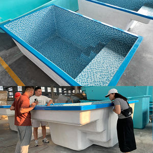 สระว่ายน้ำสปาทำจากไฟเบอร์กลาสสำเร็จรูปขนาดใหญ่หรูหราดีไซน์เหมาะสำหรับครอบครัวกลางแจ้ง - Product Image 3