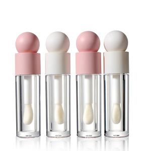 El mejor precio, el mejor precio, los mejores tubos de brillo de labios con tapa redonda, logotipo personalizado, cepillo grande único, envases de brillo de labios, forma especial, labio personalizado - Product Image 2