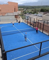 Terrain de padel mobile en gazon artificiel en acier, 20x10m, plateforme surélevée temporaire et portable, sports de plein air, jardin, 12-16mm