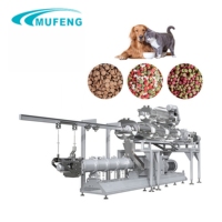 Ligne de production de machines à souffler les aliments pour chiens entièrement automatiques Mufeng, machine extrudeuse d'aliments pour animaux de compagnie, machine de transformation d'aliments pour chiens