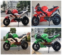 Moto Moyenne Essence 49CC 50CC 4 Temps Blanc Noir Bleu Rouge Vert Violet Orange Gris Rose Or Carbone 12 Couleurs MINI MOTO