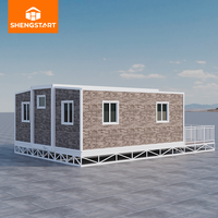 Maison conteneur moderne de luxe, préfabriquée, extensible, étanche, résistante aux tremblements de terre, portable, modulaire, mobile, extérieure, 20 pieds, 40 pieds