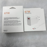 Cargador de Pared Superrápido de 67W, Estándar Dorado, con Certificación QC3.0 y PD, Cable Tipo-C de 6A, Carga Rápida en Minutos, Ecológico, para Cámara