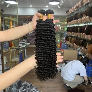 Extensions de cheveux humains vierges brésiliens Remy à prix d'usine, vague profonde, 12-30 pouces, vente en gros, extensions doubles à la machine - Product Image 3