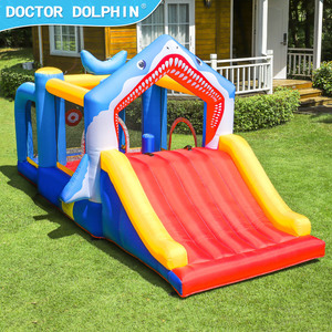 Casa Inflable <span class=keywords><strong>Infantil</strong></span> Doctor Dolphin con Diseño <span class=keywords><strong>de</strong></span> Tiburón, Tela Oxford 420D+840D, Capacidad para 3 Personas - Product Image 6