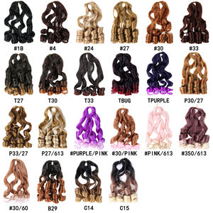 Hot Sell Loose Wave Spiral <strong>Curl</strong> Synthetic Hair Extension Pony Silky Curly Braiding Hair <strong>French</strong> <strong>Curls</strong> - Product Image 4