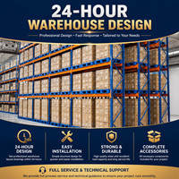 Étagère de stockage d'entrepôt industrielle Q235B, rayonnage sélectif pour palettes avec revêtement anti-rayures H-2H
