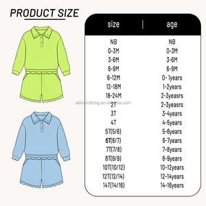 High Elasticity Kids Golf Set <b>Long</b> Sleeve Polo and Scalloped <b>Skort</b> Oem Odm Fast Delivery Custom Color Size - Product Image 3